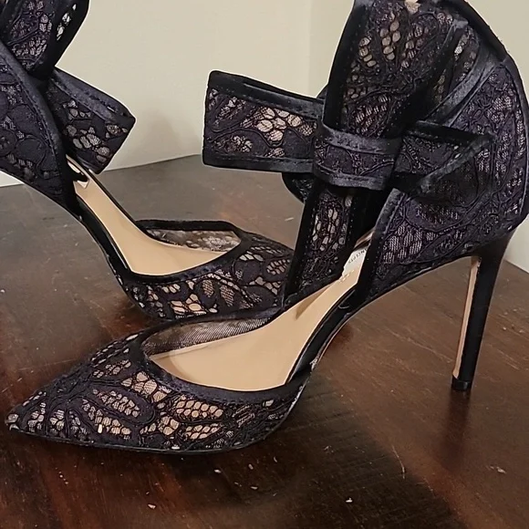 International Concept Black Lace stilettos - Picture 3 of 8